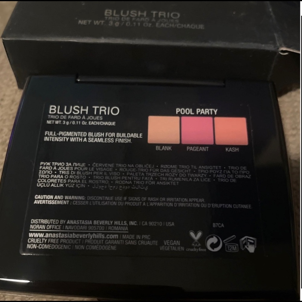 NIB Anastasia Beverly Hills Blush Trio - Pool Party